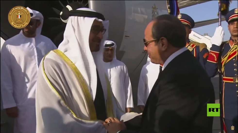السيسي يستقبل نظيره الإماراتي محمد بن زايد في القاهرة