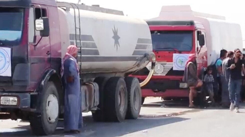 "الفزعة".. قافلة صهاريج تحمل مياها نظيفة إلى الحسكة من عشائر منطقة دير الزور
