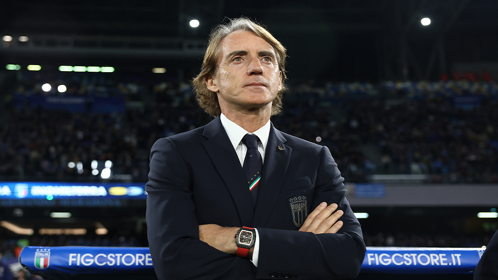 رسميا.. مانشيني يتقدم باستقالته من تدريب المنتخب الإيطالي
