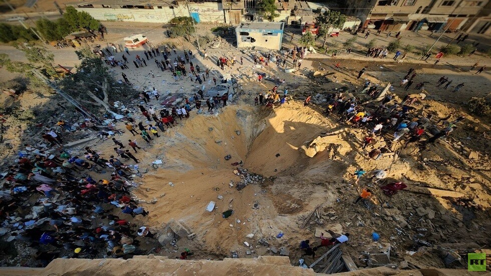 مشاهد لحجم الدمار الذي خلّفه القصف الإسرائيلي على غزة الليلة الماضية (فيديو)
