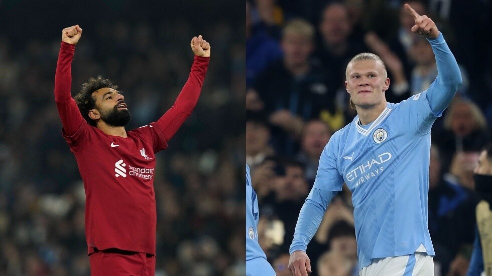 صلاح وهالاند وجها لوجه.. مانشستر سيتي وليفربول في قمة على 