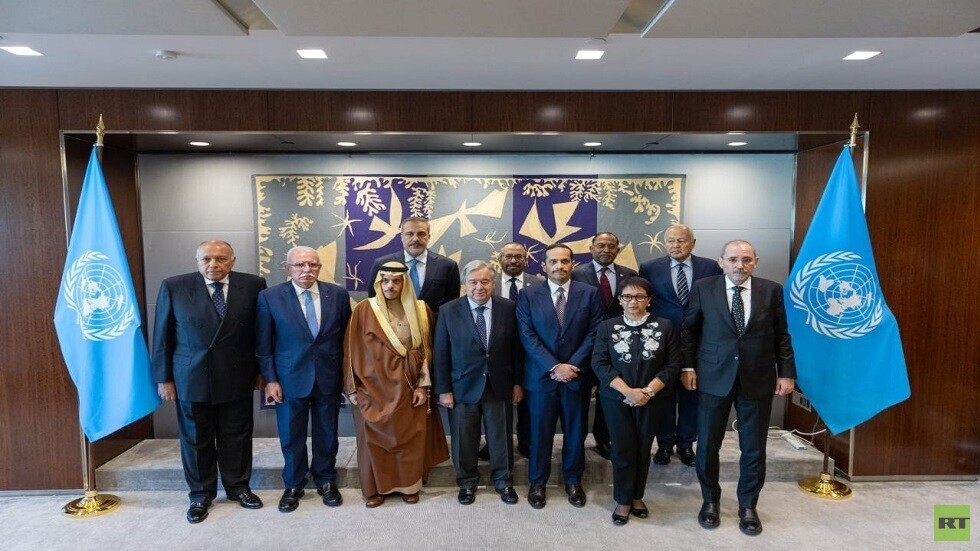 اللجنة الوزارية المكلفة من قبل القمة العربية الإسلامية المشتركة تلتقي الأمين العام للأمم المتحدة