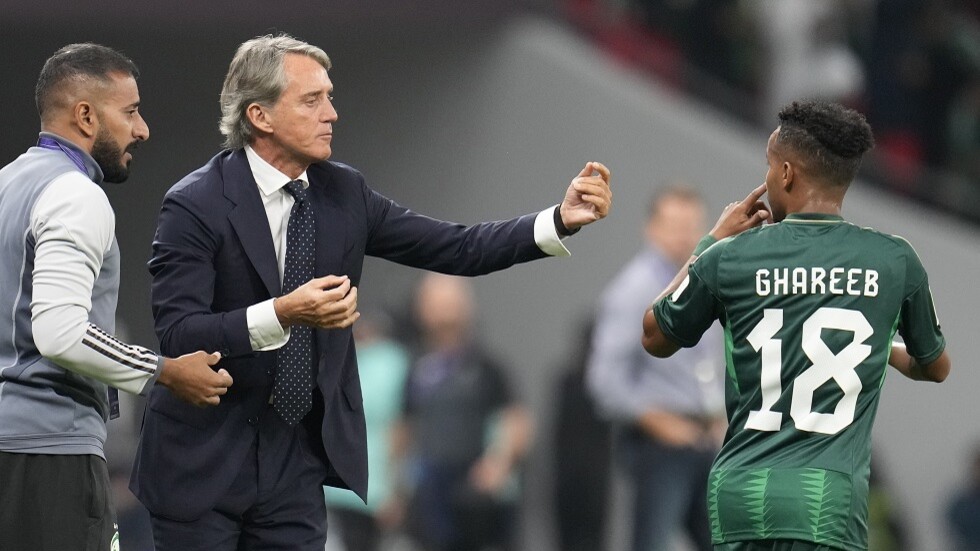 مانشيني يوجه رسالة للاعبي المنتخب السعودي وجماهير
