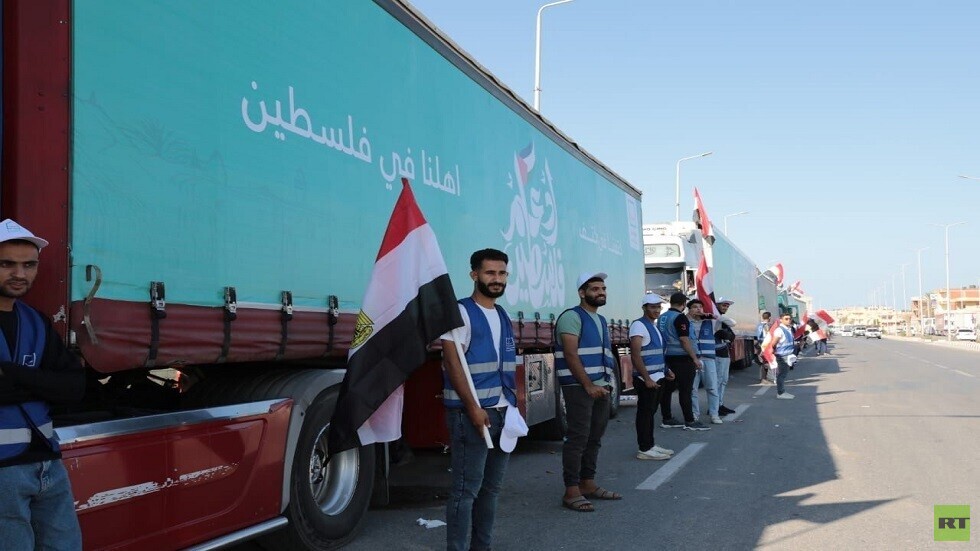 مصر.. إقامة منطقة لوجستية لاستقبال المساعدات في منطقة رفح