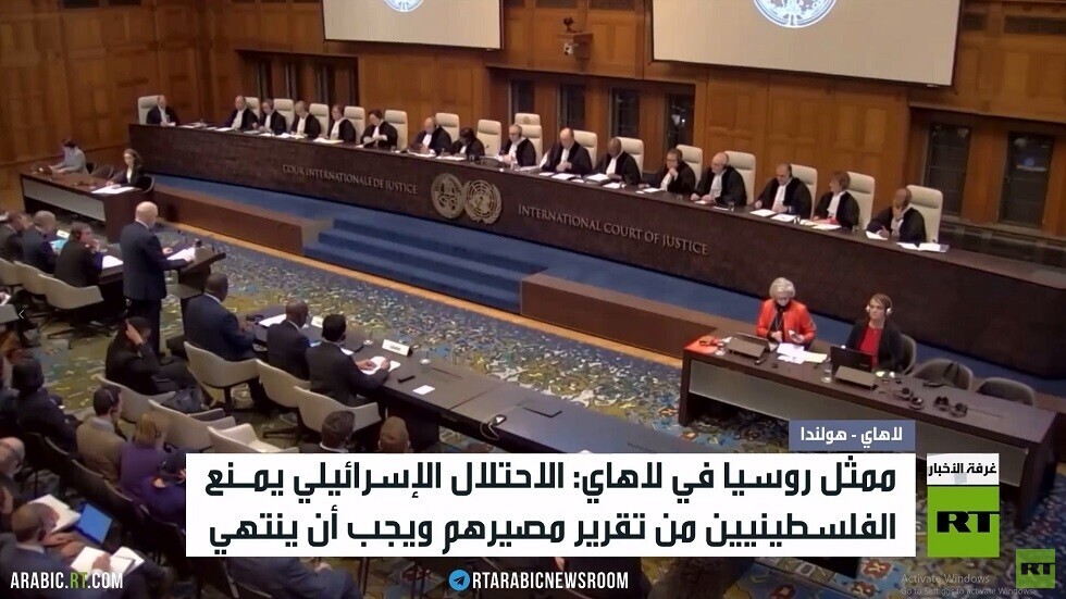 ممثل روسيا بلاهاي يدعو لمحاسبة إسرائيل