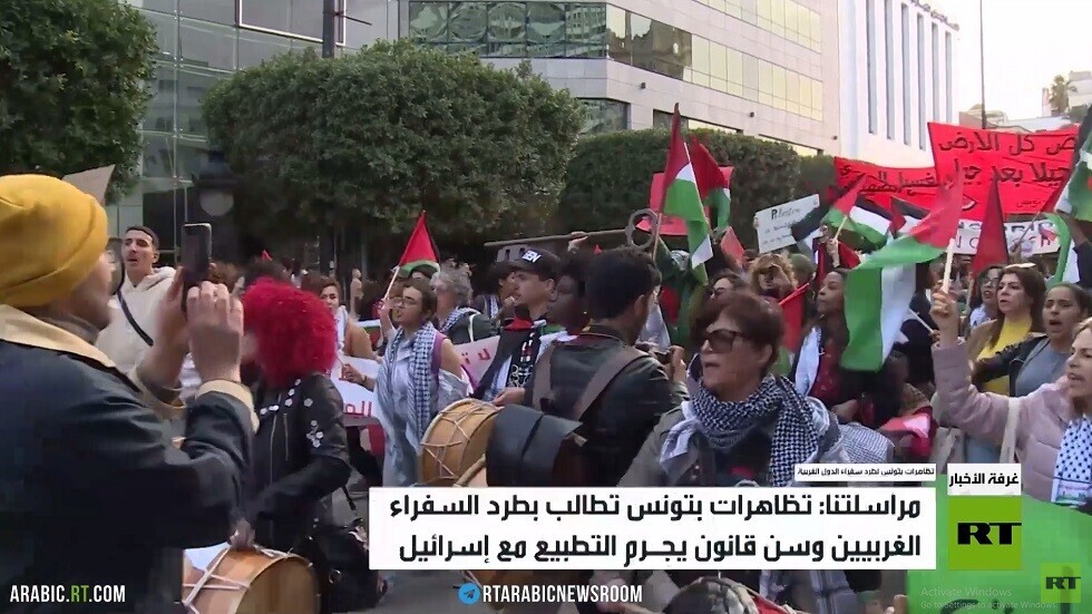 تظاهرات بتونس لطرد سفراء الدول الغربية