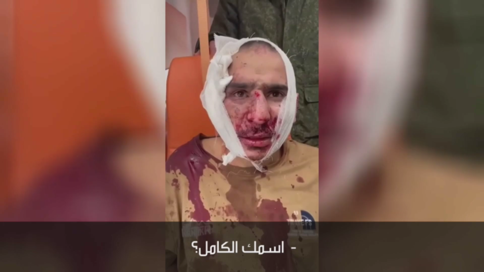 شاهد.. التحقيق مع المدعو رجب علي زاده أحد منفذي هجوم "كروكوس" في ضواحي موسكو