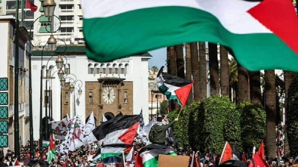 تظاهرات حاشدة في 56 مدينة مغربية نصرة لفلسطين ومطالبة بـ"إسقاط التطبيع"