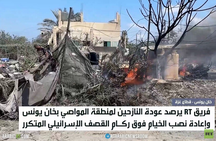 خان يونس.. عودة النازحين رغم القصف