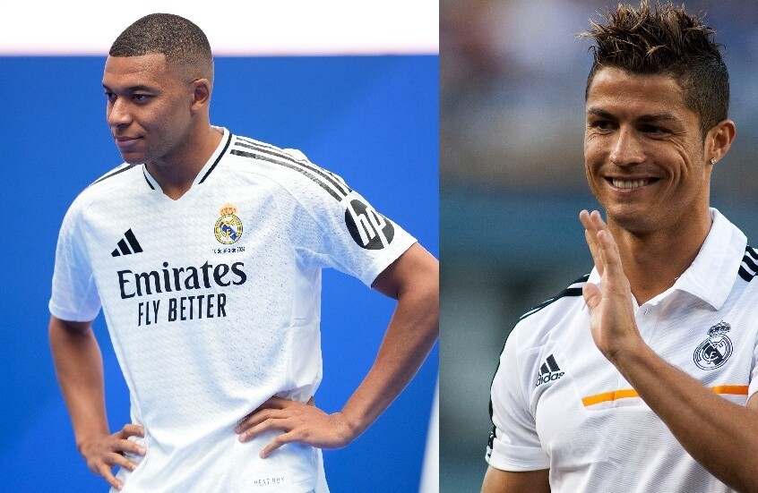 عند أول مقارنة بقميص ريال مدريد.. رونالدو يتفوق على مبابي