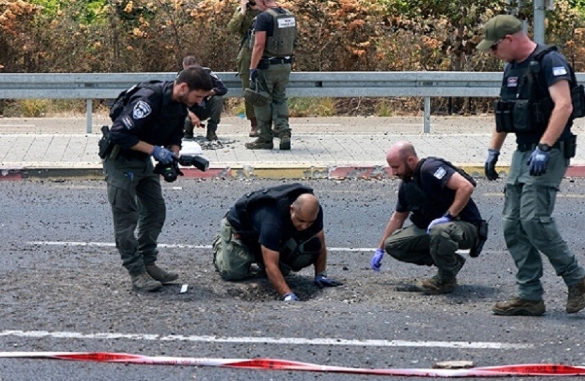 بالفيديو.. لحظة انفجار صاروخ للقبة الحديدية في نهاريا أدى لإصابة 19 إسرائيليا