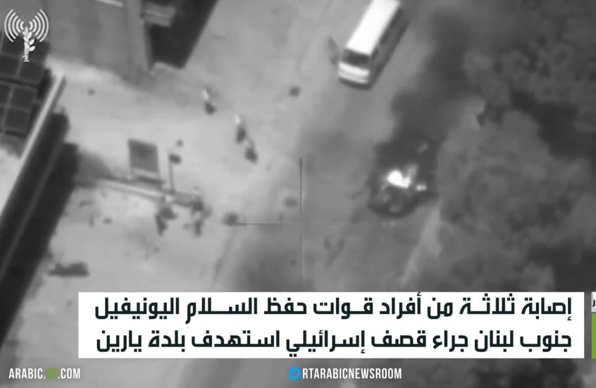 إصابة 3 من أفراد قوات حفظ السلام اليونيفيل جنوب لبنان جراء قصف إسرائيلي
