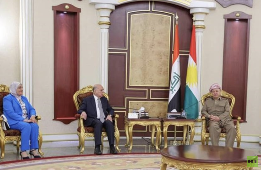 مسعود بارزاني يبحث مع  وفد رفيع المستوى من بغداد المشكلات العالقة بين المركز والإقليم