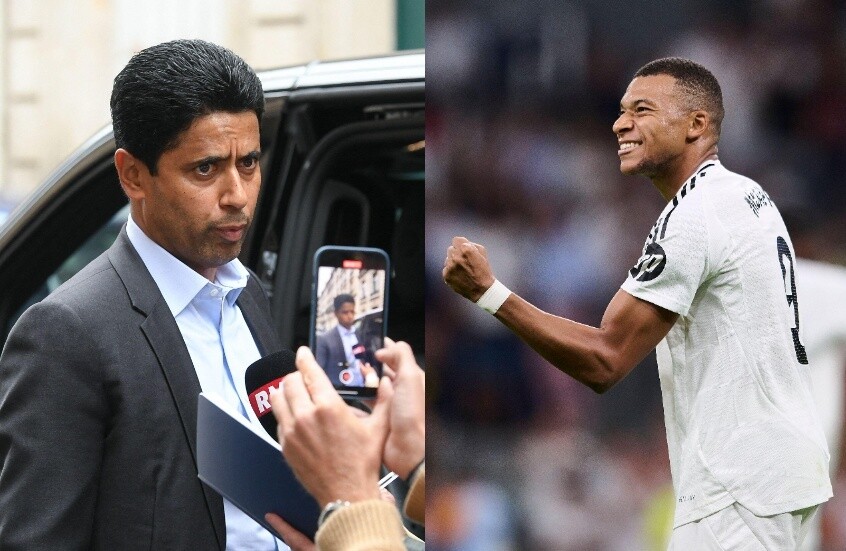 55 مليون يورو.. مبابي يفوز على ناصر الخليفي في معركة 