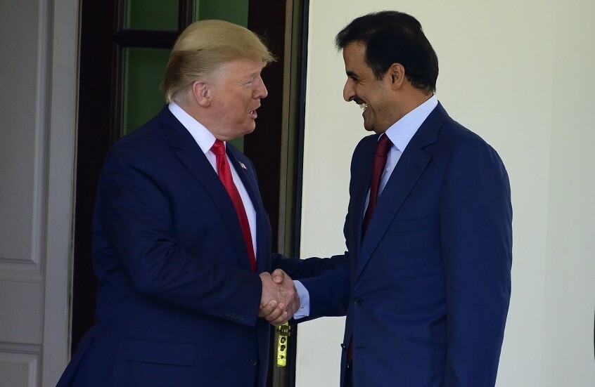 دونالد ترامب يمتدح أمير قطر الشيخ تميم