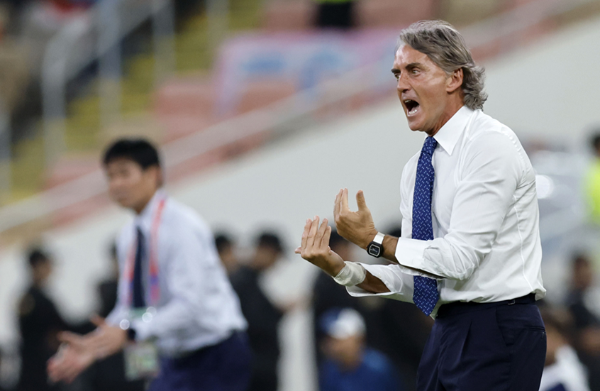 شرط جزائي ضخم.. كم تبلغ تكلفة إقالة مانشيني من تدريب منتخب السعودية؟