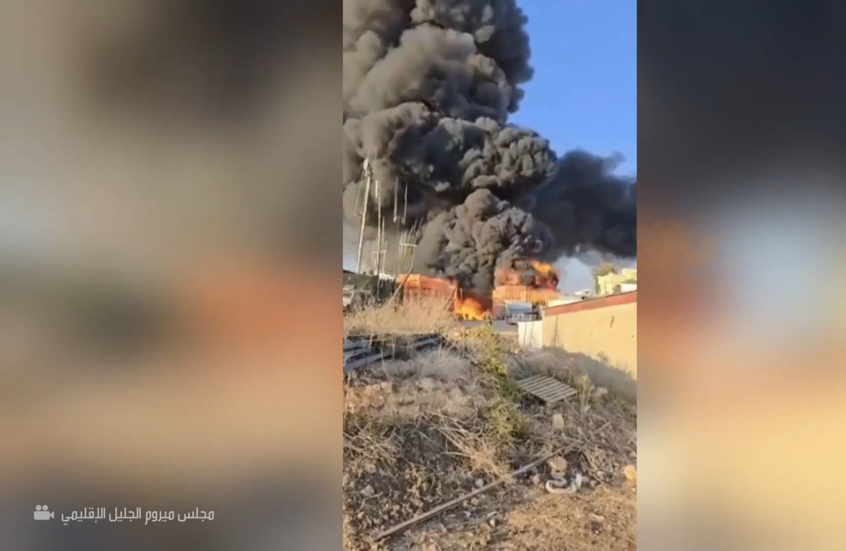 شاهد.. مستوطنة أفيفيم تشتعل بعد سقوط صواريخ "حزب الله"
