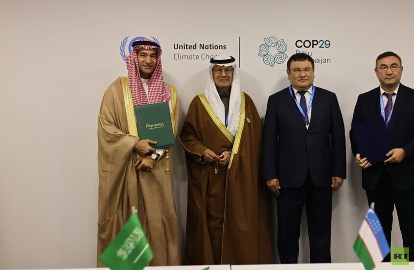 "أكوا باور" السعودية توقع اتفاقية لإنشاء أنظمة تخزين الطاقة بالبطاريات مع أوزبكستان