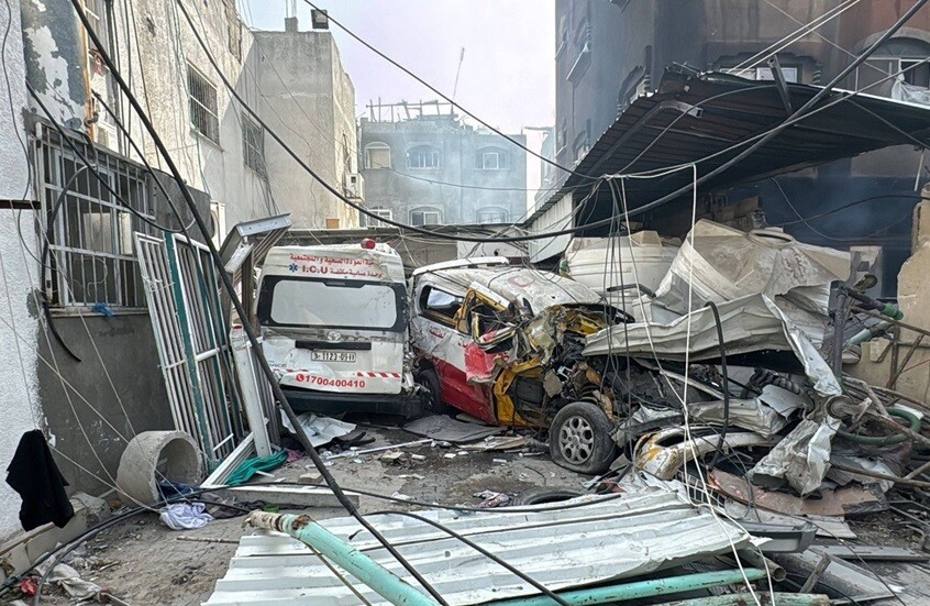 القصف الإسرائيلي يتسبب بنفاد الأكسجين والمياه من مستشفى كمال عدوان شمالي غزة