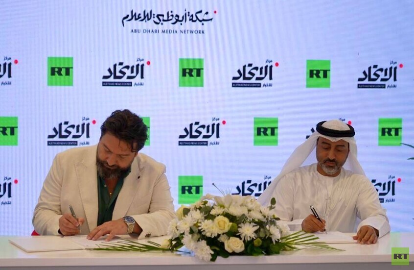 RT Arabic توقع مذكرة تعاون مع مركز الاتحاد للأخبار في الإمارات