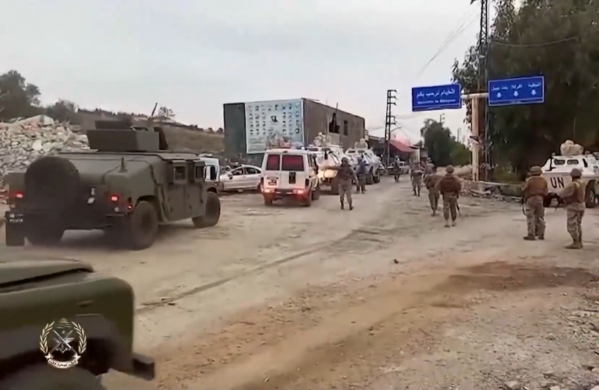 الجيش اللبناني ينتشر في بلدة الخيام بجنوب لبنان بعد الانسحاب الإسرائيلي
