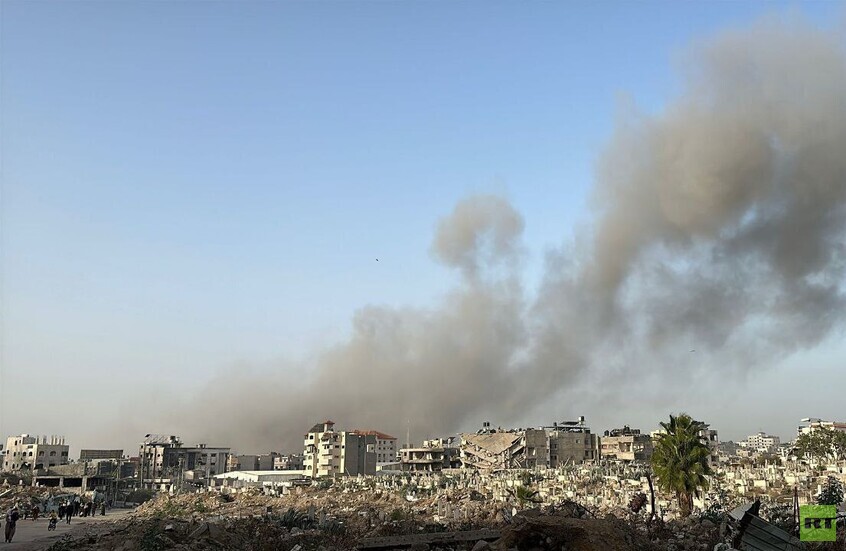 مراسلنا: مقتل 8 فلسطينيين بقصف إسرائيلي استهدف منزل عائلة الدهشان شمال قطاع غزة