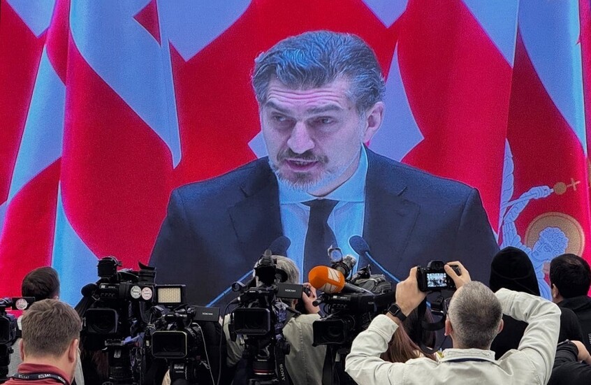 انتهاء مراسم تنصيب الرئيس ميخائيل كافيلاشفيلي في جورجيا