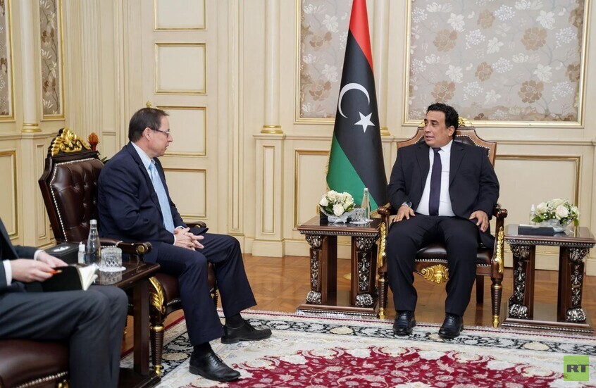 المنفي يستقبل السفير الروسي لدى ليبيا