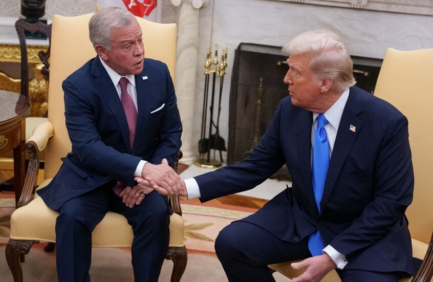 البيت الأبيض يصدر بيانا عما دار بين ترامب وعبد الله الثاني في لقائهما بواشنطن