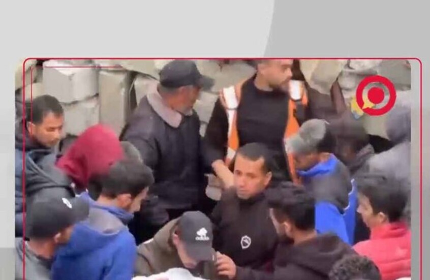 انتشال رضيعة عمرها شهر من تحت الأنقاض في غزة