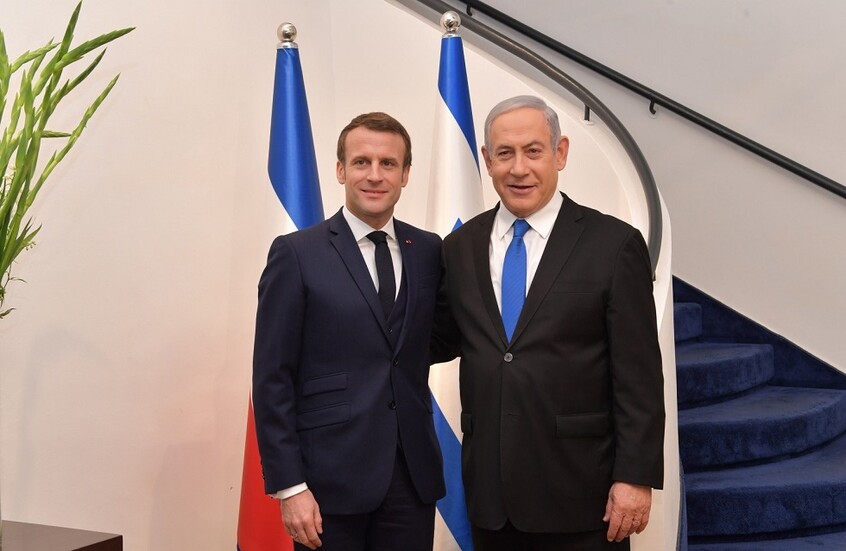نتنياهو يوضح لماكرون سبب معارضته إقامة دولة فلسطين