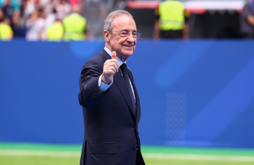 بيريز يعد لاعبي ريال مدريد بمكافأة استثنائية على تخطي أرسنال