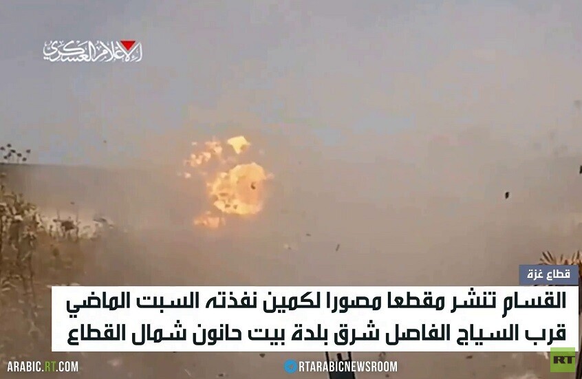 القسام تنشر مقطعا مصورا لكمين بيت حانون