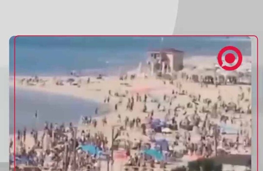 هلع وتدافع على شاطئ تل أبيب بعد إطلاق صاروخ حوثي باتجاه إسرائيل