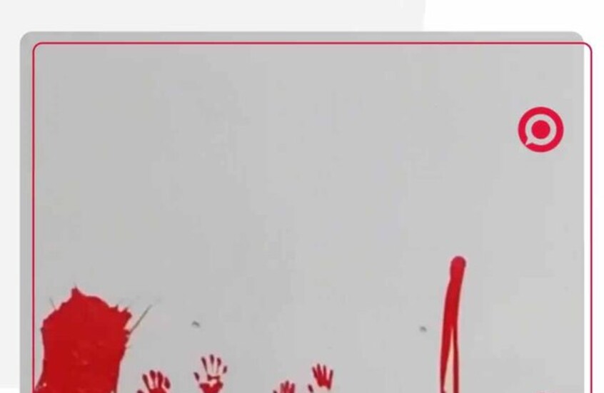 نشطاء داعمون لفلسطين يرشون طلاء أحمرا على مكتب المستشار الألماني