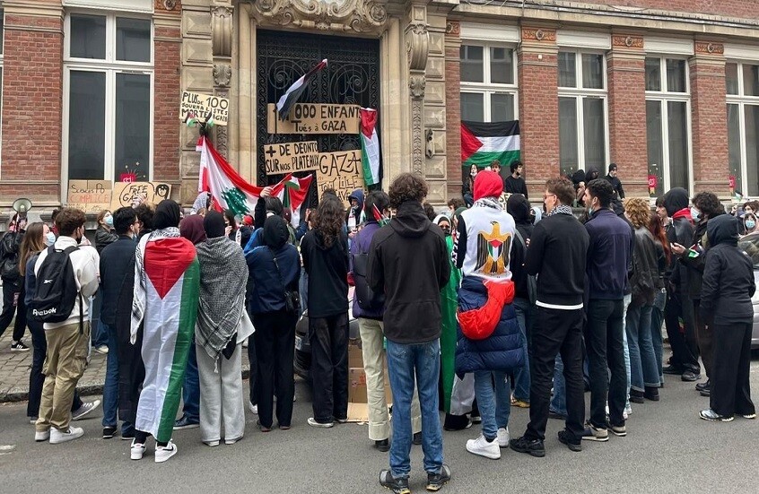 طالبة فلسطينية في معهد العلوم السياسية بفرنسا تثير جدلا بتعليقاتها عن غزة