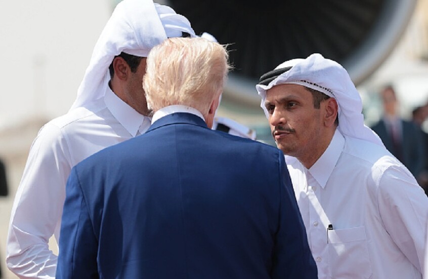 ترامب سيلتقي رئيس وزراء قطر اليوم الجمعة