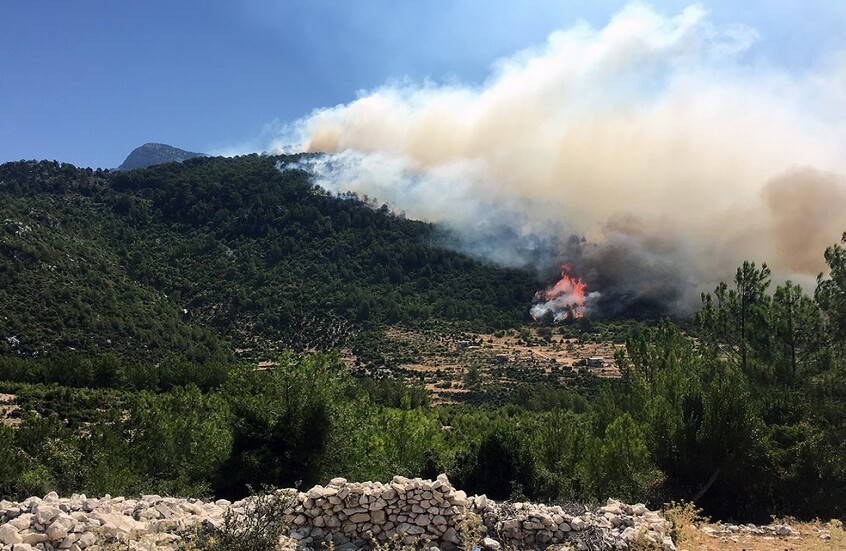 القنصلية الروسية: سياح روس بين من تم إجلاؤهم بسبب حريق غابات في أنطاليا التركية