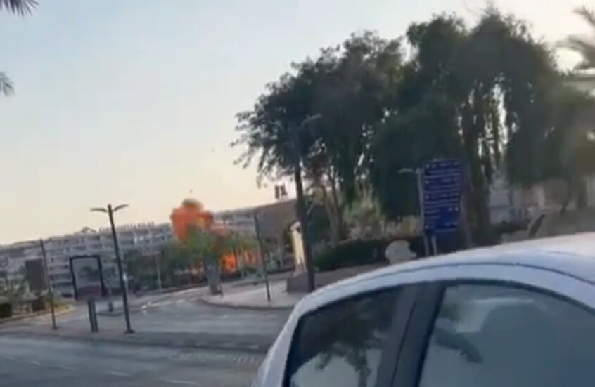 إعلام عبري: سقوط مسيرة يمنية في منطقة سياحية بإيلات (فيديو)