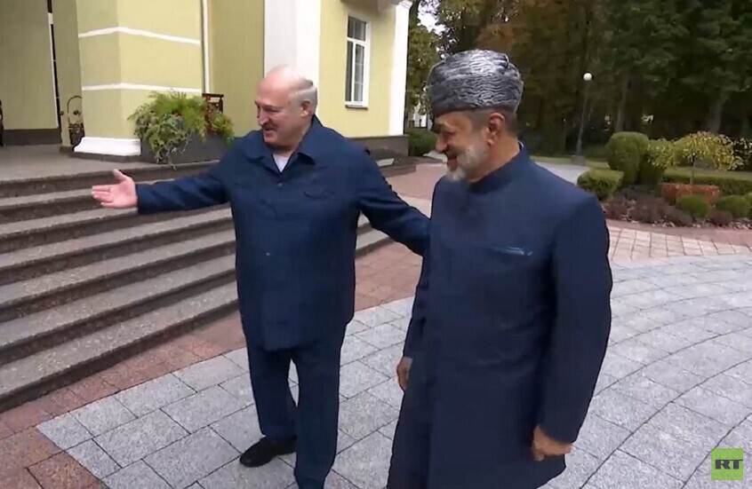 لوكاشينكو يستقبل سلطان عمان في منزله