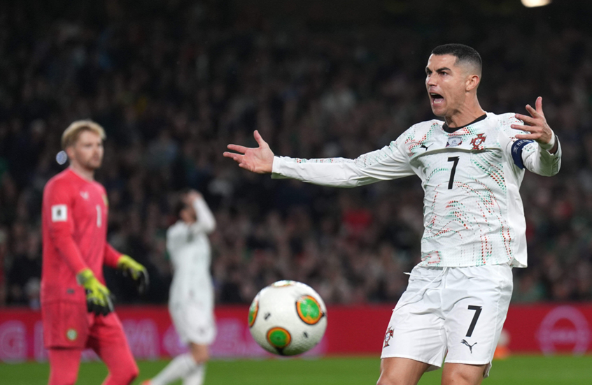 رونالدو يخرج مطرودا من مباراة البرتغال وإيرلندا بتصفيات كأس العالم