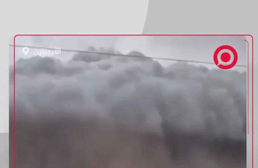 جدار مرعب من سحب عاصفة يعلو فوق بيونيس آيرس في مشهد مهيب وكأنه نهاية العالم