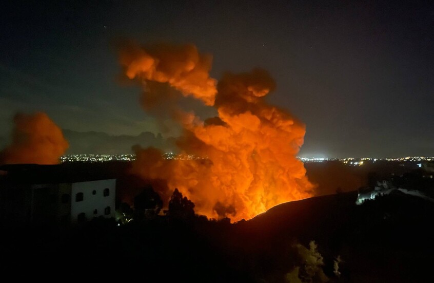 فيديو.. مسيرة إسرائيلية تستهدف دراجة على طريق الأوزاعي في الضاحية الجنوبية لبيروت