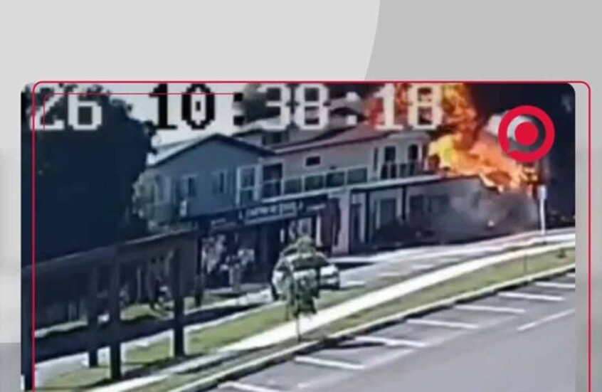 مشاهد مرعبة: طائرة تصطدم بمطعم في البرازيل وتنفجر.. 3 قتلى على الأقل
