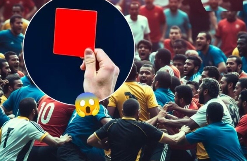 فضيحة في الملاعب الفرنسية.. طرد 24 لاعبا في مباراة واحدة