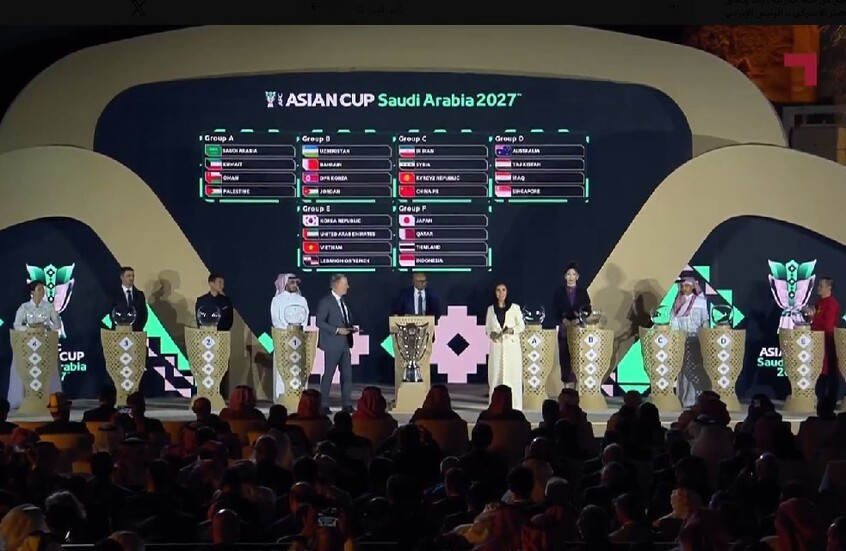 قرعة كأس آسيا 2027 تسفر عن مجموعة "عربية" خالصة