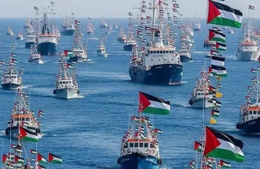 "أسطول الصمود العالمي" يبحر غدا نحو غزة من السواحل التركية
