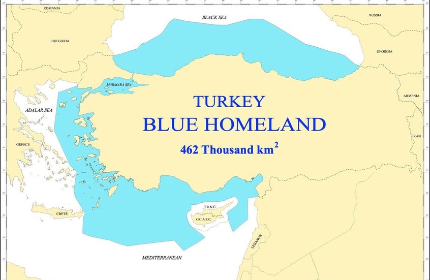 حزب أردوغان يسعى لمنحه صلاحية إعلان منطقة اقتصادية تمتد حتى 200 ميل بحري من سواحل تركيا