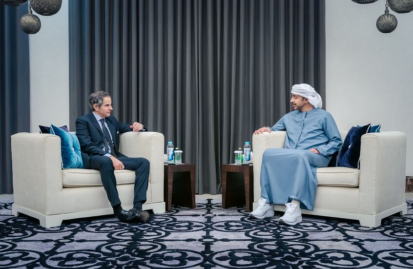 عبد الله بن زايد يستقبل غروسي