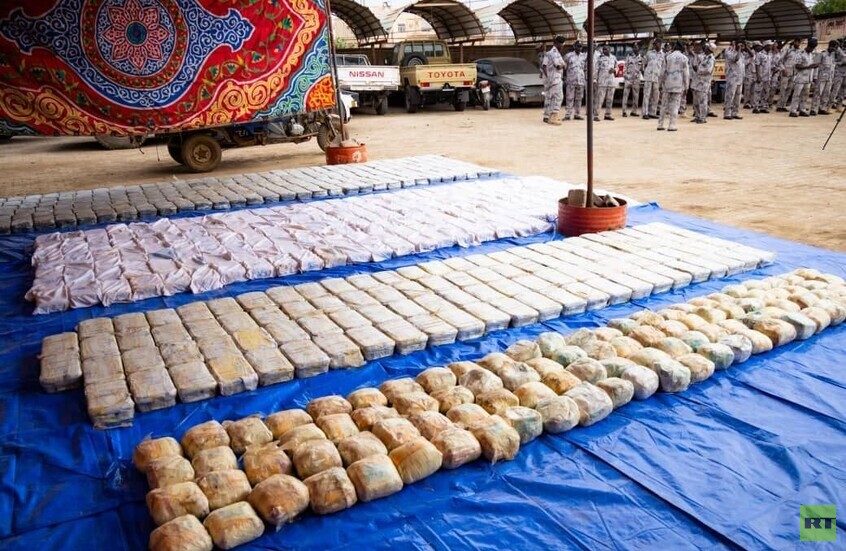 ضربة قاصمة لشبكات التهريب في السودان وضبط كمية كبيرة  من أخطر أنواع المخدرات "صور"